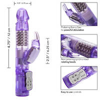 4.5" Beaded Rabbit Vibrator