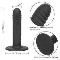 6" Ridged Strap On Probe