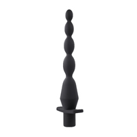 Selopa VIBRATING BUTT BEADS Black 22 cm USB Rechargeable Vibrating Anal Beads
