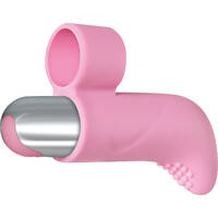 Silicone Pink Finger Vibrator