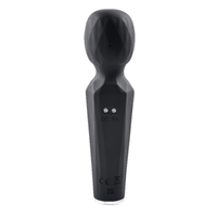 Evolved Rainbow Sucker Black 16.2 cm USB Rechargeable Massage Wand with Suction Tip