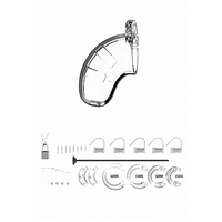 3.5" Chastity Cage + Urethral Sound