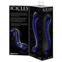 6.5"  Blue Glass Dildo