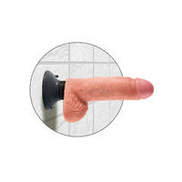 7" Vibrating Cock + Balls