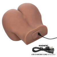 Stroke It Vibrating Twerking BBL - Brown