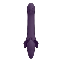 5" Satu Vibrating Strapless Strap On