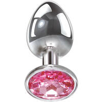 3" Pink Gem Large Butt Plug