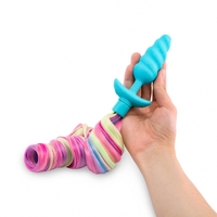 Rainbow Vibrating Tail Plug