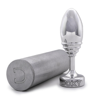 Ribbed Metal Butt Plug