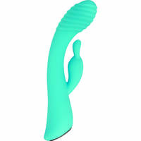 8" Aqua Bunny Rabbit Vibrator