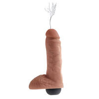8" Squirting Cock + Balls