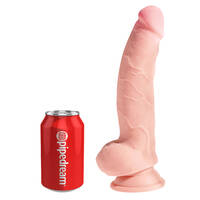 8" Realistic 3D Cock + Balls