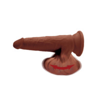 8" 3D Cock + Swinging Balls