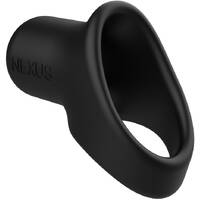 Nexus Rise Liquid Silicone Cock and Ball Sling Black
