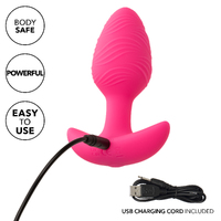 Vibrating Glow In The Dark Butt Plug