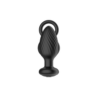Tornado Cock And Ball Ring Rotating And Vibrating Butt Plug With Remote Control And Cock And Ball Ring