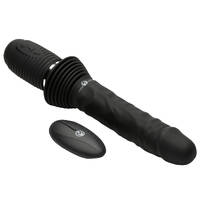 Master Series Ultimate Power Pounder Black 30 cm USB Rechargeable Thrusting Vibrator