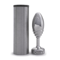 Ribbed Metal Butt Plug