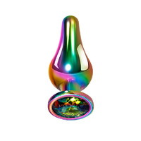 Small Rainbow Metal Butt Plug