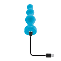 5" Vibrating Ribbed Butt Plug