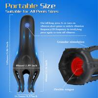 Oral Stroker With Tongue