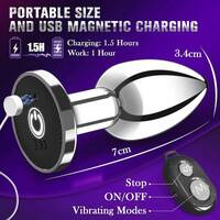 Metal Remote Vibrating Plug