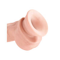 8" Realistic 3D Cock + Balls