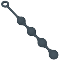 9.5" QUATTRO Vibrating Anal Beads