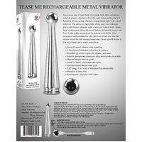 5" Tease Me Metal Vibrator