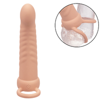Rechargeable Ribbed Dual Penetrator Ivory