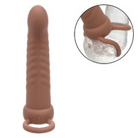 Rechargeable Ribbed Dual Penetrator
