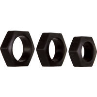 Lug Nuts Cock Rings Set x3