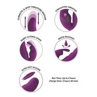 9" The Cha Cha Rabbit Vibrator
