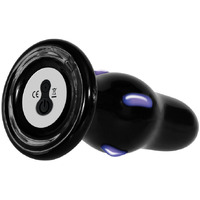 3" Rocker Glass Vibrating Butt Plug