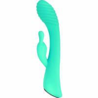 8" Aqua Bunny Rabbit Vibrator