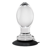 Crystal Ball Glass Butt Plug