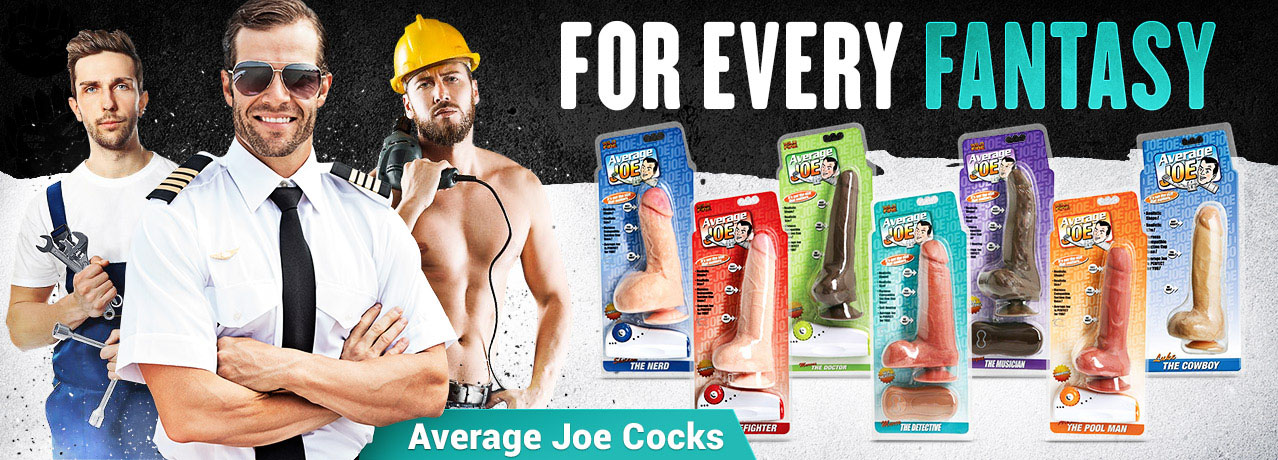 Buy average joe fantasy dildos and cocks online in Australia