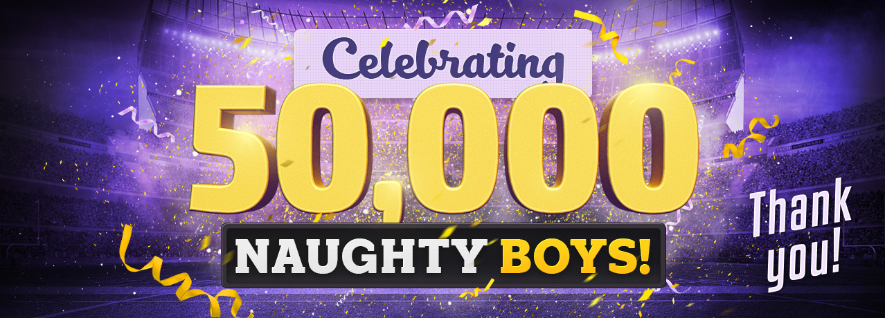We celebrate 50,000 Naughty Boy members