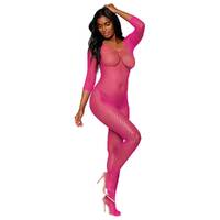Dreamgirl Open Crotch Body Stocking Neon