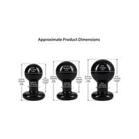 The Classic Round Butt Plug - 3 piece set Black