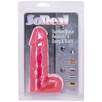 6" Realistic Cock + Balls