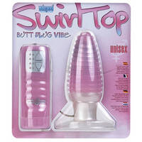 Large Swirl Top Butt Plug