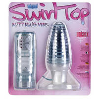 Large Swirl Top Butt Plug