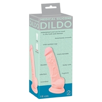 Medical Silicone 7"" Dildo Flesh