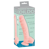 Medical Silicone 9.5" Dildo Flesh