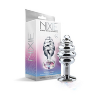 Nixie Ribbed Metal Butt Plug Honey Dipper Medium