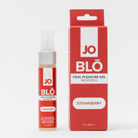 JO Blo Strawberry Strawberry Flavoured Oral Pleasure Gel - 30 ml Bottle