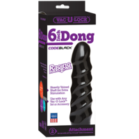 6" Ribbed Dildo