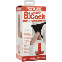 Strap On Harness Set + 8" Cock Strap On Harness Set + 8" Cock