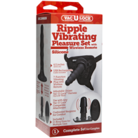 6" Ripple Pleasure Vibrating Strap On Set 6" Ripple Pleasure Vibrating Strap On Set